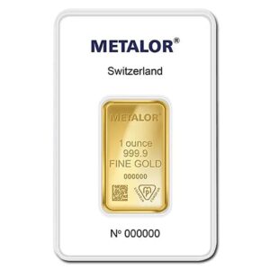 Lingot or 1 once metalor