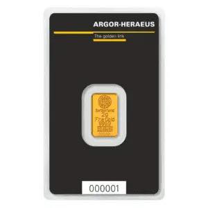 Lingot or 2g argor heraeus kinebar