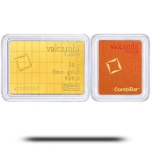Lingots or 50 x 1 g combi bar valcambi